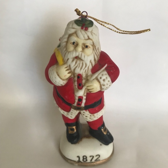 Vintage 1872 Santa Christmas Tree Ornament Figurine - Picture 2 of 12